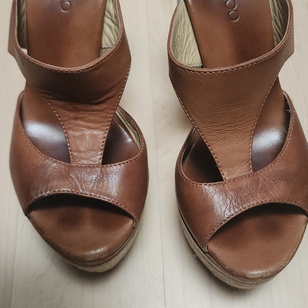 Brown Leather Women's Sandals